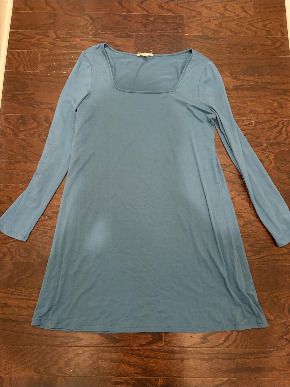 Rolla Coster Long Sleeve Square Neck Dress in Slate Blue